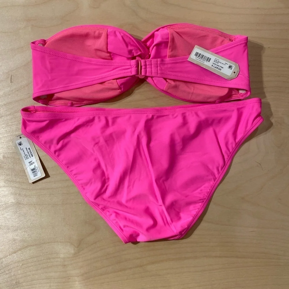 Arizona Jean Two Piece Swimsuit Top XL Bottom Medium (BX)